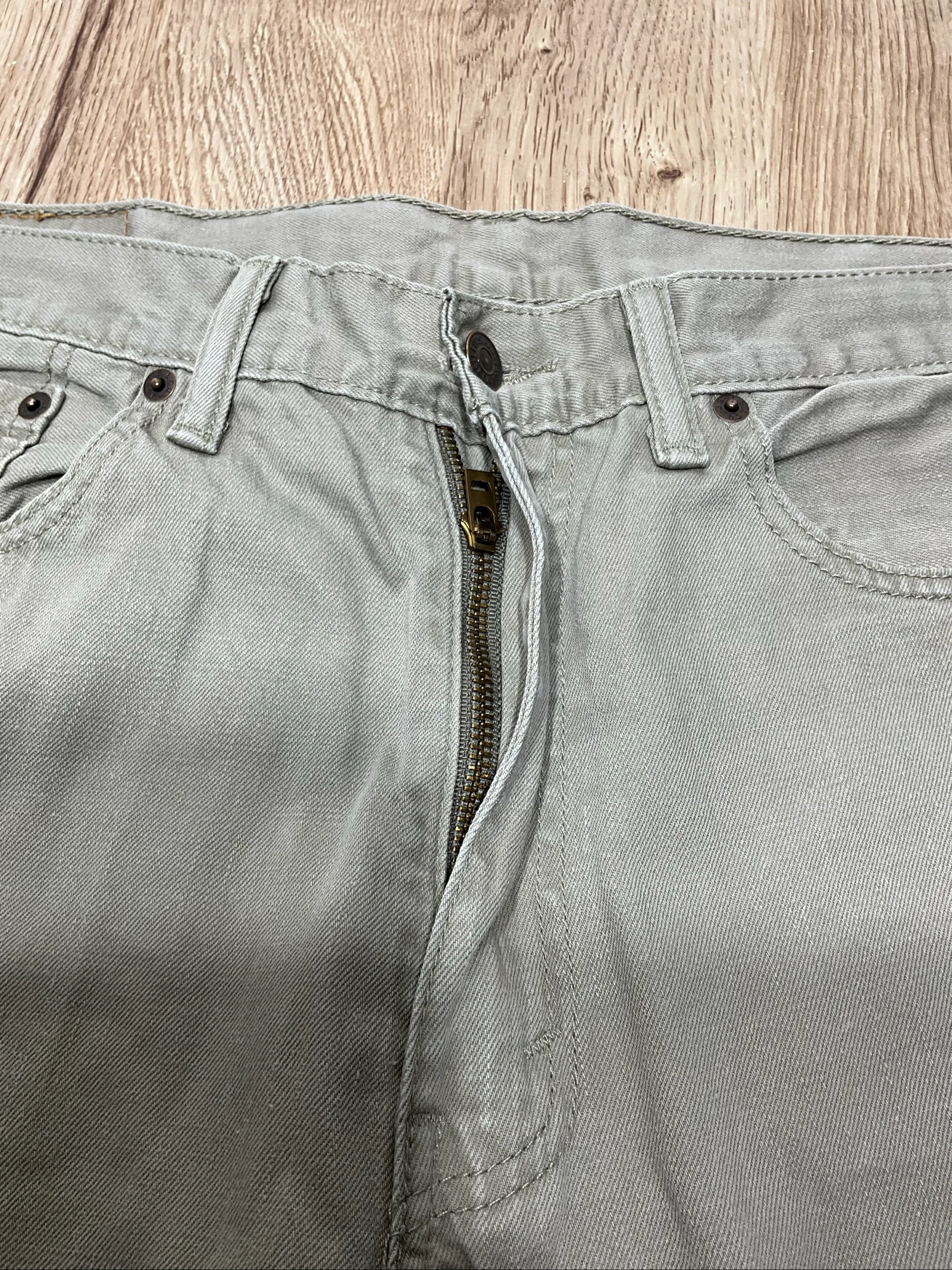 Jean Levi's 505 Straight W36 L36 Vintage 100% Algodón Cáqui lvh 114 – photo 7